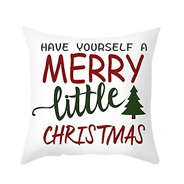 Throw Pillows Not Covers 4PC Christmas Letter pattern Sofa Bed Home