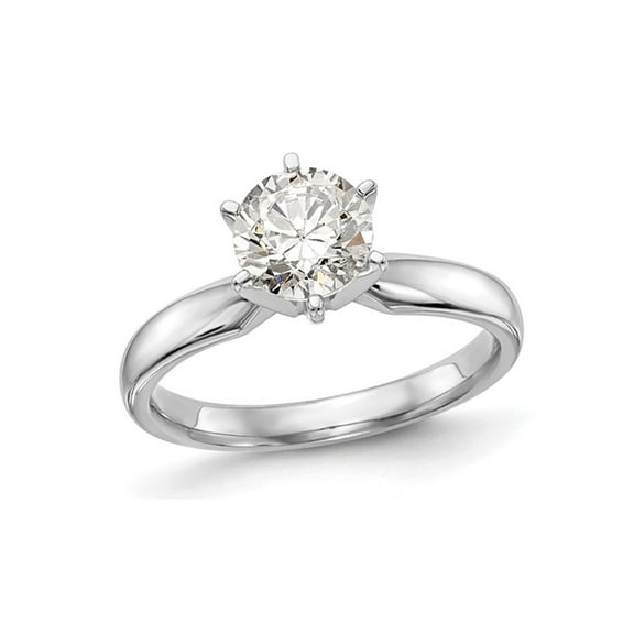 1.25 Carat (Ctw VS2, D-E-F) IGI Certified Lab-Grown Diamond Engagement Ring in 14K White Gold for Women