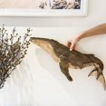 thumbnail image 3 of Dserhfy Animal Ornament Practical Realistic Wood Marine Element Whale Wall Decoration for Home, 3 of 8