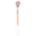 thumbnail image 1 of Productos para bebés Cadena para chupete con clip redondo de haya para apaciguar al bebé Perlas de silicona Perlas de haya anti-cadena, 1 of 6