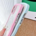 thumbnail image 5 of Compatible for iPhone 12 Pro Max Case with Magsafe, Wave Magnetic Phone Case Cute Water Ripple Candy Colors Frame Shockproof for iPhone 12 Pro Max Phone Case for Women 6.7 Inch - Pink, 5 of 8