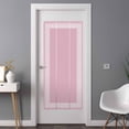 thumbnail image 3 of Non-Adhesive Static Cling Window Tint, Pink Geometric Window Privacy Film Frosted, White Greek Key Design Abstract Modern Art Insulated Windows Frosted Films for Living room, 35.4 x 78.7 Inches, 3 of 9