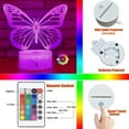 thumbnail image 4 of DONNGZAE 3D Night Light for Kids, Hello Kitty 3D Illusion Lamp with Remote & Smart Touch 16 Changeable Colors for Children's Room Decoration Christmas Birthday Gift SLO526-0074, 4 of 5