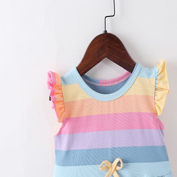 Vedolay Little Girl Dresses Girls and Toddlers' Knit Sleeveless Tank Play Dress,A 2-3 Years