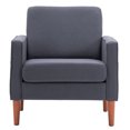 PNGCNG 80*76*85cm Linen Solid Wood Legs II Single Seat Without Chaise