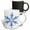 Multicolor, variant on 3drose, Minimalistic Ice Blue Snowflake, 15oz Mug