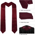 thumbnail image 2 of LAICAIW Graduation Stole for Unisex Adults Sash 60/72 Inches Long 16 Colors, 2 of 6