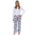 thumbnail image 3 of Disney Stitch Pajama Pants Women's Wink Face Checkered Fleece Lounge Bottoms Sleepwear, 3 of 6