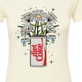 thumbnail image 3 of Diet Coke - Flowers With Coke Can - Juniors Fitted Graphic T-Shirt, 3 of 5