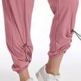 thumbnail image 6 of JJHGVB Joggers for Women Sweatpants Women Teen Girls Bottom Sweatpants Baggy High Waist Elastic Jogger Pants Drawstring Athletic Pants Y2K Preppy Pants Baggy Pants Sweat Pants Pink M, 6 of 6