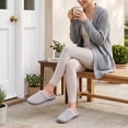 thumbnail image 2 of Ecetana Womens House Slippers Memory Foam Fuzzy Slippers Non-Slip Warm Indoor Bedroom Slippers, 2 of 6