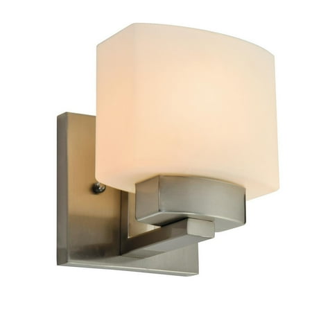 Satin Nickel Hose - Design House 577981 Dove Creek 1-Light Wall Light, Satin Nickel
