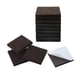 thumbnail image 1 of Protector de piso de fieltro cuadrado de 12 piezas Unique Bargains de 1 1/8" para patas de silla de escritorio, 1 of 7