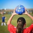 thumbnail image 7 of Vizari Frost 2 Soccer Ball | Synthetic Material | Indoor & Outdoor Play | Perfect for Kids & Soccer Lovers - Blue, 4, 7 of 7