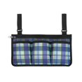 thumbnail image 2 of hwoehyo Multi-Pocket Storage Wheelchair Bag with Side Storage, Blue, 2 of 5