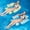 Green+Light Blue, variant on Adult Inflatable Pool Floats, 4-in-1 Water Hammock Pool Float Chair with Cooling Mesh Seat, Portable Floating Lounge Raft for Swimming Pool, Lake, Beach, Hot Tub & Summer Vacation