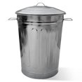 thumbnail image 1 of Bote de basura Plexon 49.21L redondo de acero galvanizado de 13 galones, 1 of 9