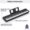 thumbnail image 3 of Piano digital Yamaha P45B de 88 teclas con pedal de sustain y fuente de alimentación, 3 of 5