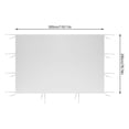 thumbnail image 3 of Jardín al aire libre Oxford Gazebo Carpa para fiestas Carpa para bodas Panel lateral con dosel 3x3x2M Muyoka Deportes, 3 of 5