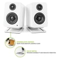 thumbnail image 2 of Desktop Sound Stand Base Shock Absorption and Improved Sound Quality Speaker Bracket for Computer Speaker White, 2 of 8