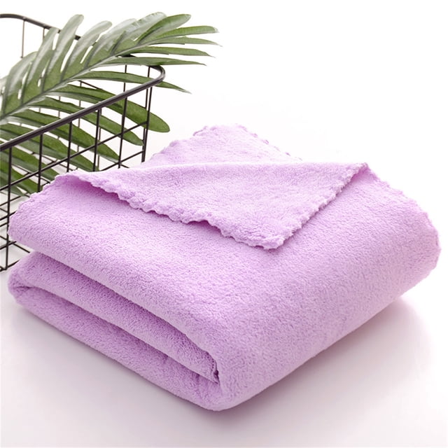 LSLJS High Density Coral Velvet Trimmed Children's Bath Towel, Bath Towels