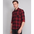 thumbnail image 6 of Exclusive TryBuy Premium Black Red Checks Shirt for Men, 6 of 8
