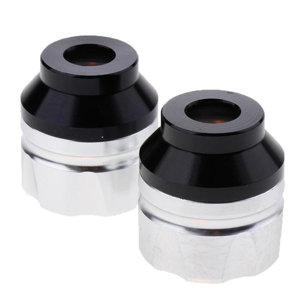 2 Unids CNC Aluminio De Fibra De Carbono Tenedor Taza Amortiguador Universal Para Motocicleta Scooter Pta Yotijar Copas de la horquilla delantera de la motocicleta