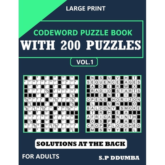 Codeword Puzzle Book with 200 Puzzles (Paperback)
