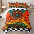 thumbnail image 2 of Erosebridal Vintage Green Car Quilt King for Boys,Traffic Lights King Coverlet Set Teens, 2 of 7