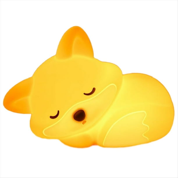 Luz de Noche, Lámpara Táctil de Silicona Regulable con Forma de Animal para Guardería, Ideal Como Regalo para la Decoración del Dormitorio Infantil.