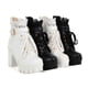 thumbnail image 5 of Botas cortas de primavera, otoño e invierno, para mujer, tacón alto, tacón grueso, con cordones, 5 of 5