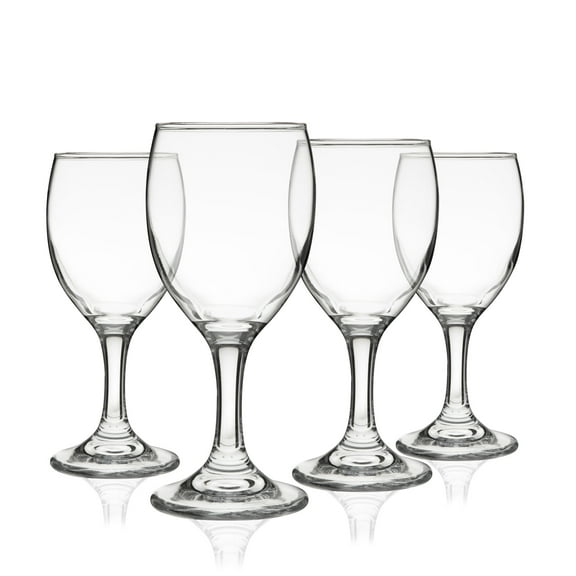 True Vino Wine Glasses for Dinner, Wine Tasting, Gifts, 4.22 oz, Set of 4