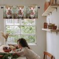 thumbnail image 6 of Bathroom Pig Kitchen Valances for Windows 60x18 Inch Kitchen Curtains Valances Rod Pocket Toilet Animals Vintage Bathroom Window Valances for Window Treatment Decor, 6 of 6