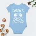 thumbnail image 4 of Daddy's Future Lifting Partner - Baby Clothes - Funny Newborn Bodysuit Outfits for Boys And Girls Sky Blue-style 6months, 4 of 7