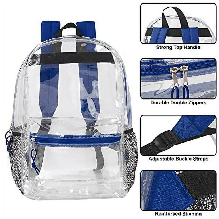 Transparent backpack online cheap