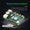 thumbnail image 1 of Disipador De Calor 3 disipadores de calor de aluminio para Raspberry Pi 4B disipador de calor almohadilla de refrigeración (plata), 1 of 6