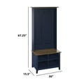 thumbnail image 4 of Twin Star Home Hall Tree with Storage Bench in Insignia Blue, 4 of 7