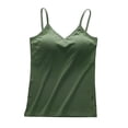 thumbnail image 2 of Uootdi Women's Tank Tops V Neck Thin Strap Solid Casual Tops Daily Wear Style Soft Stretchy Loose Fit Shirts Gift, 2 of 5