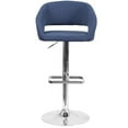 thumbnail image 2 of Bowery Hill 32'' Contemporary Fabric Adjustable Bar Stool in Blue, 2 of 9