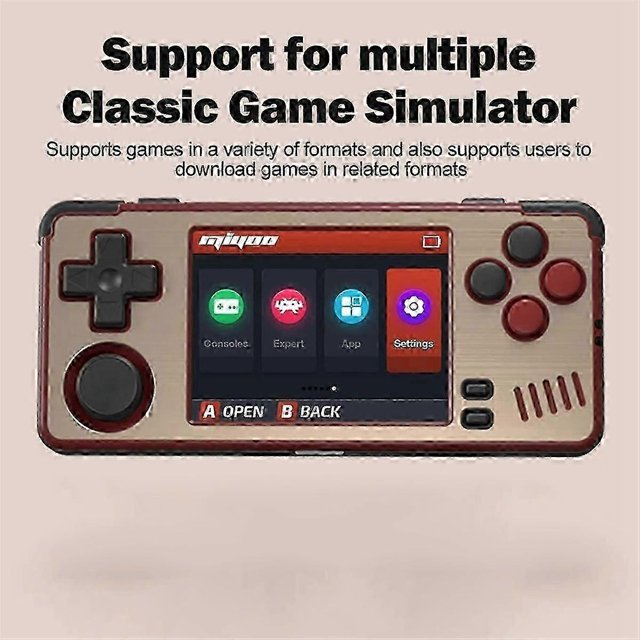 A30 Handheld Game Console 2.8in Ips Screen Linux System 2.4gwifi 128g Portable Retro Game Console Black And White