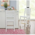 thumbnail image 3 of Linon Holdrege 22" High Back Counter Stools, Set of 2, White, 3 of 16