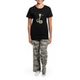 thumbnail image 4 of CafePress - Women's Dark Pajamas - Women's Short Sleeve Print T-Shirt and Pants Dark Cotton Pajama Set, 4 of 7