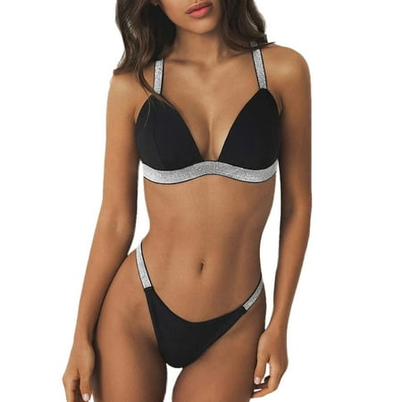 Long Beach glitter bikini –