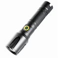 thumbnail image 1 of High-power tactical flashlight with zoom, USB-C rechargeable., 1 of 3