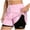 Pink, variant on Cameland Women's Solid Color Summer Drawstring Comfy Elastic High Waist Running Shorts Loose Slimming Wide Leg Pants Solid Color Casual Shorts with Pockets M on Clearance