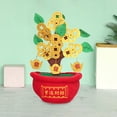 thumbnail image 4 of Abbracc Chinese Artificial Decoration Golden Desktop Cloth Stuffed Potted Ornament for M, 4 of 5