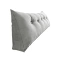 thumbnail image 1 of Triangular Headboard Bolster Pillow for Bed Backrest Support Large Positioning Cushion with Side Pocket, 1 of 5