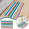 thumbnail image 1 of Stripe Pattern Machine Washable Area Rug Non- Floor Mat for Indoor Home 2x3 Feet, 1 of 5