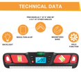 thumbnail image 4 of Inclinómetro de nivel digital con indicador de imanes Pantalla LED Inicio Rango de 4 × 90 degree rojo Cola Inclinómetro de nivel, 4 of 8