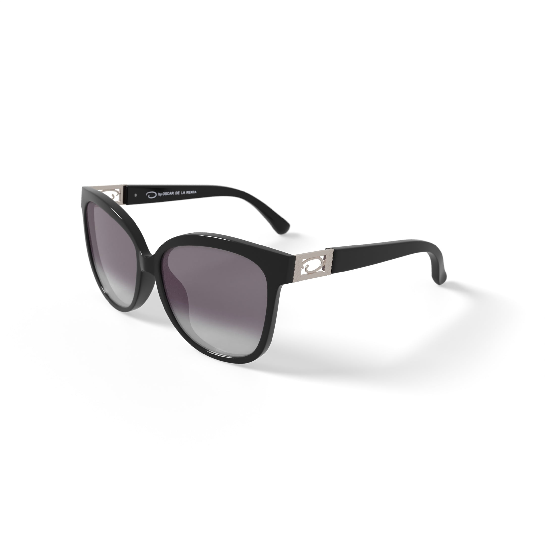 Oscar Women's Rx'able Fashion Sunglasses, O1322, Black, 57-15-145, with Case